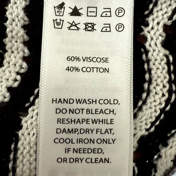 Joie Knit Women's  Midi Dress Sleeveless Casual Black/White Stripe Size Large - Picture 6 of 6